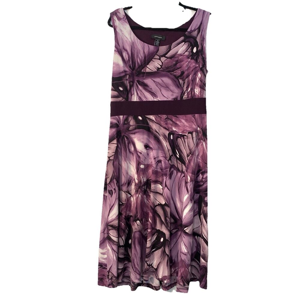Vtg R&M Richard’s Womens 14 Dress Purple Butterfly Babydoll Y2K Fairy Forest